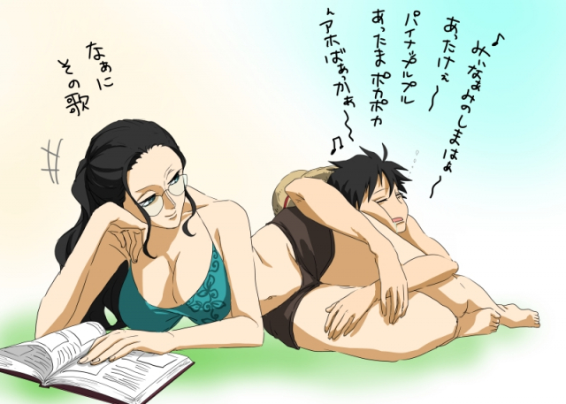 monkey d. luffy+nico robin