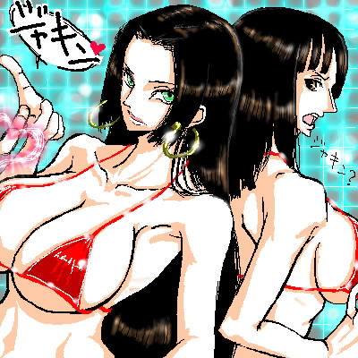 boa hancock+nico robin