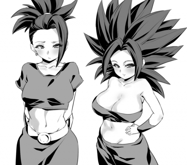 caulifla+kale (dragon ball)