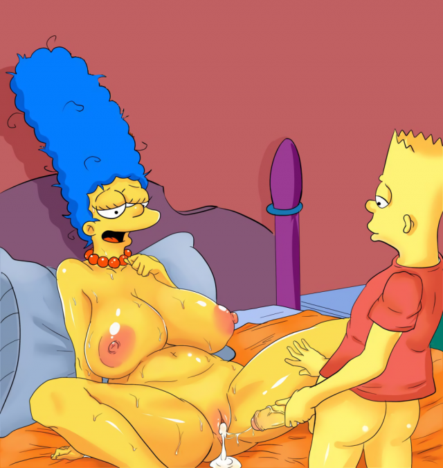 bart simpson+marge simpson