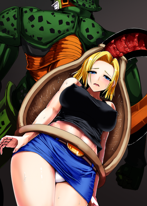 android 18+cell (dragon ball)