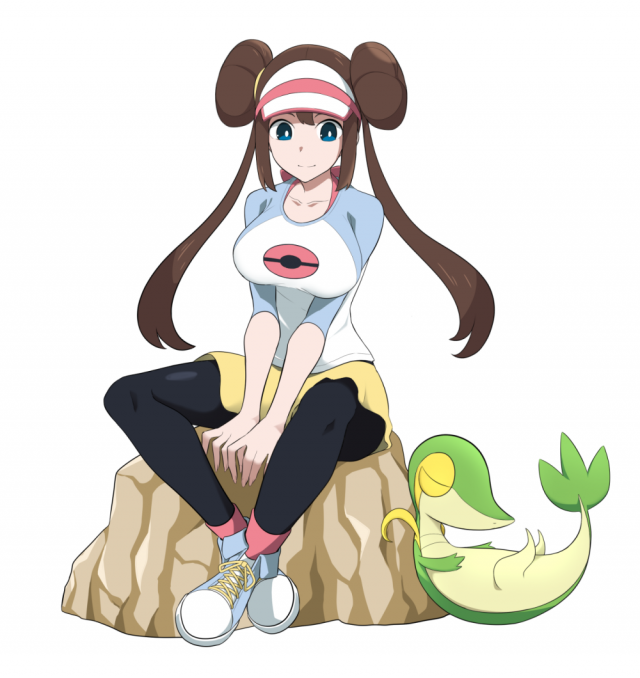 rosa (pokemon)+snivy