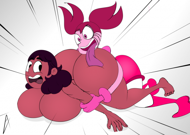 connie maheswaran+gem (species)+spinel (steven universe)