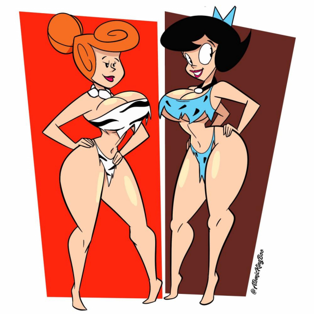 betty rubble+wilma flintstone