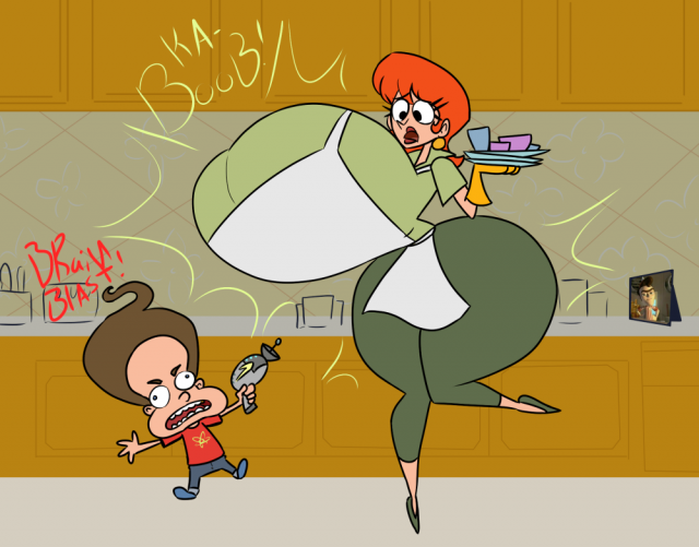 atom+dexter's mom+jimmy neutron+skeet