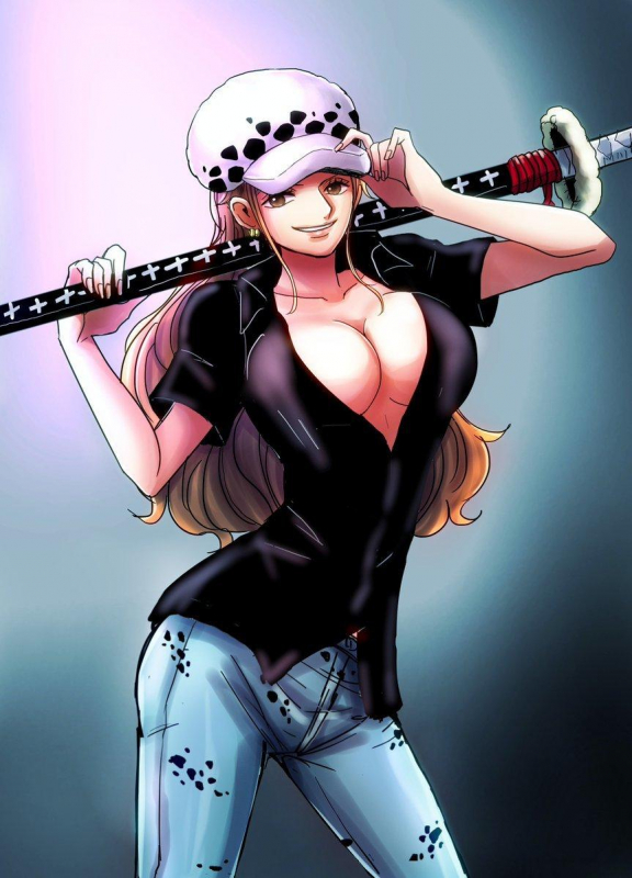 nami (one piece)+trafalgar law