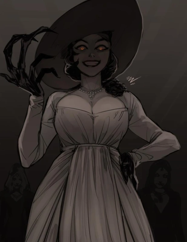 alcina dimitrescu+daniela (resident evil)