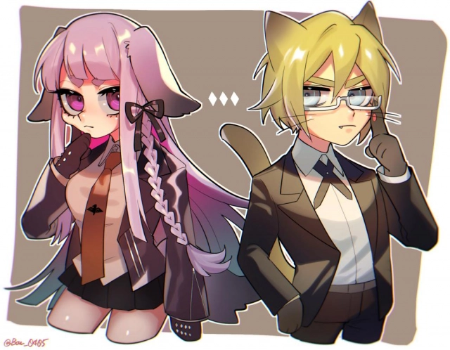 kirigiri kyouko+togami byakuya