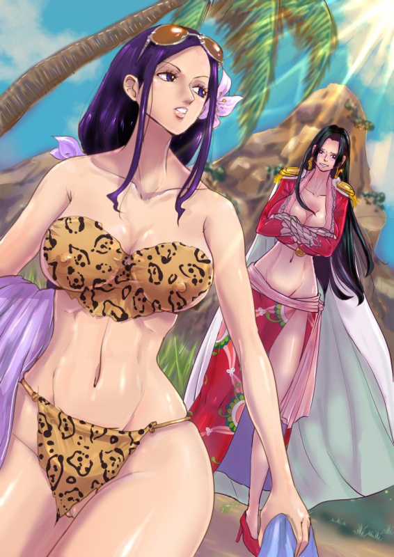 boa hancock+nico robin