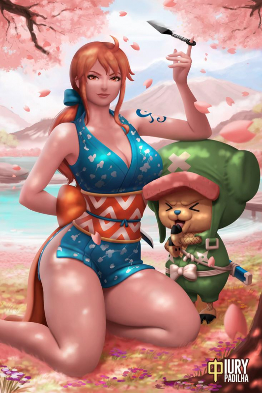 nami (one piece)+tony tony chopper