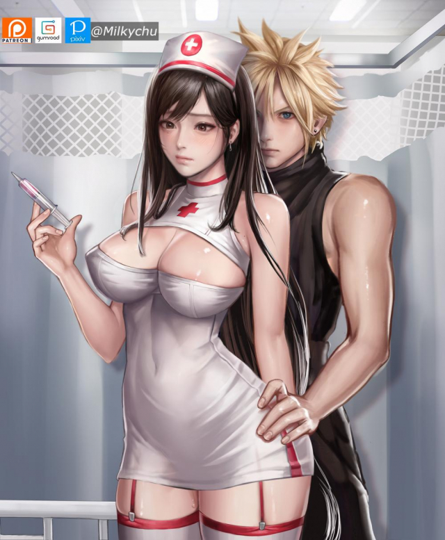 cloud strife+tifa lockhart