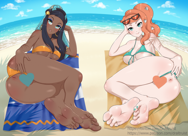 nessa (pokemon)+sonia (pokemon)