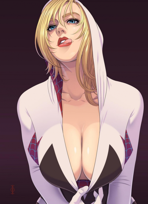 gwen stacy+spideg-gwen