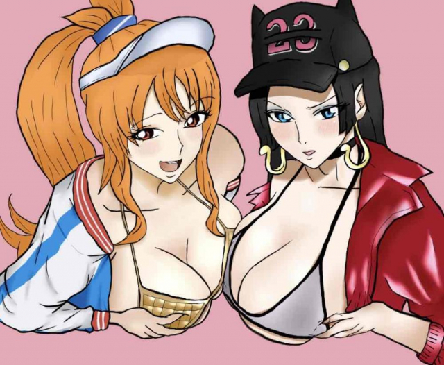 boa hancock+nami (one piece)