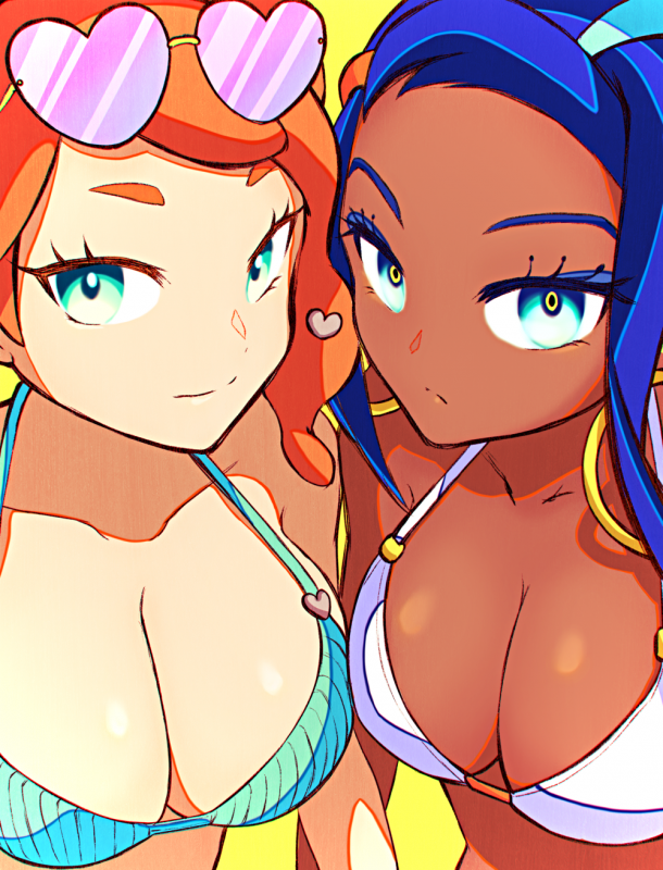 nessa (pokemon)+sonia (pokemon)