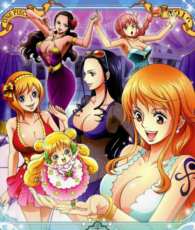 koala (one piece)+mansherry (one piece)+nami (one piece)+nico robin+rebecca (one piece)+viola (one piece)