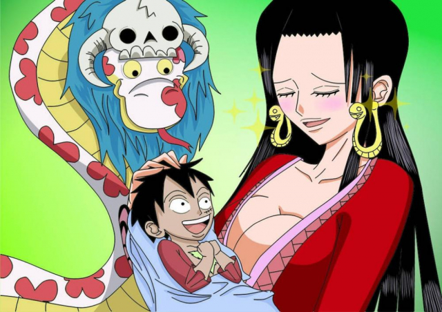 boa hancock+monkey d. luffy