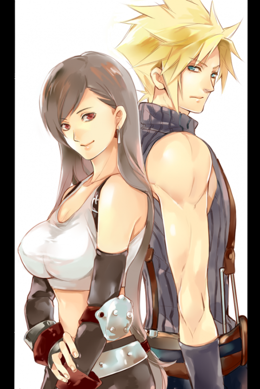 cloud strife+tifa lockhart