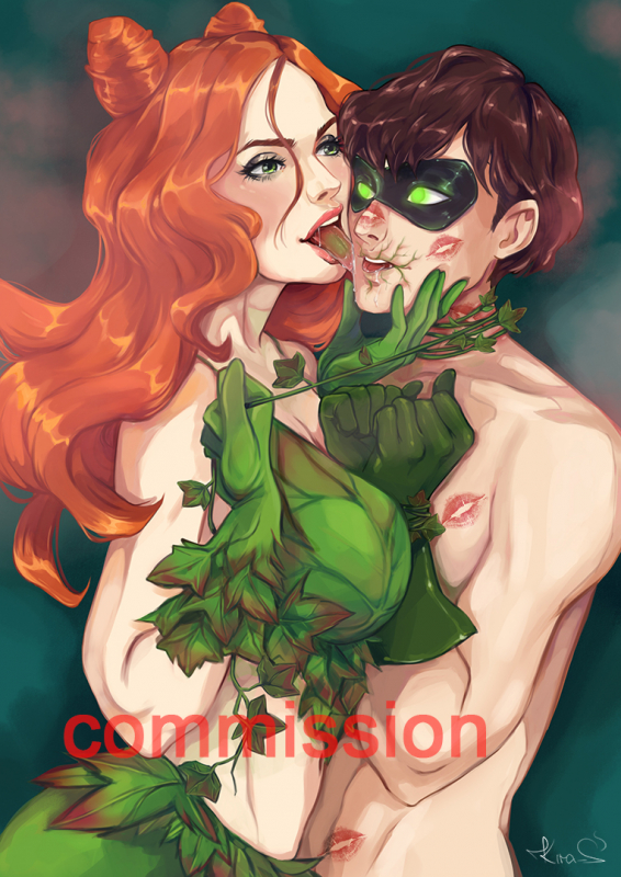 dick grayson,poison ivy,robin (dc)