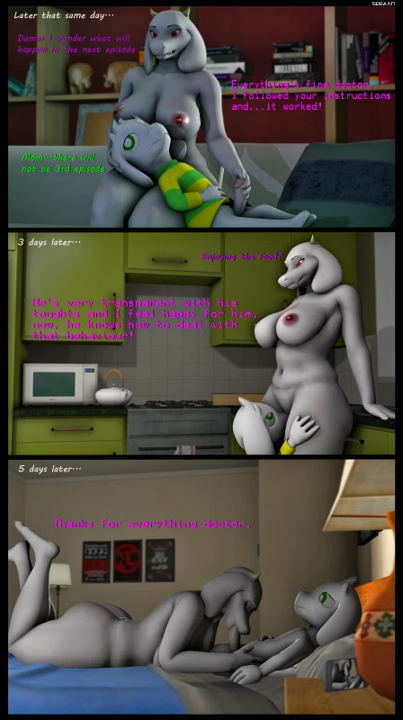 asriel dreemurr,toriel