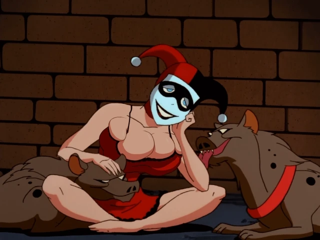 bud the hyena (dc),harley quinn,harley quinn (classic),lou the hyena (dc)