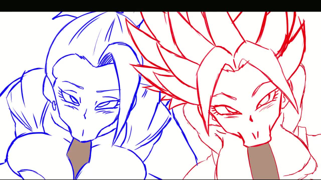 caulifla,kale,son goten,trunks briefs