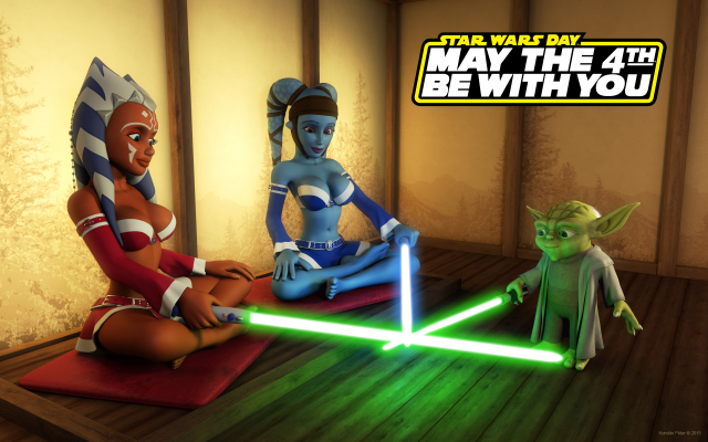 aayla secura,ahsoka tano,jedi,togruta,twi'lek,yoda