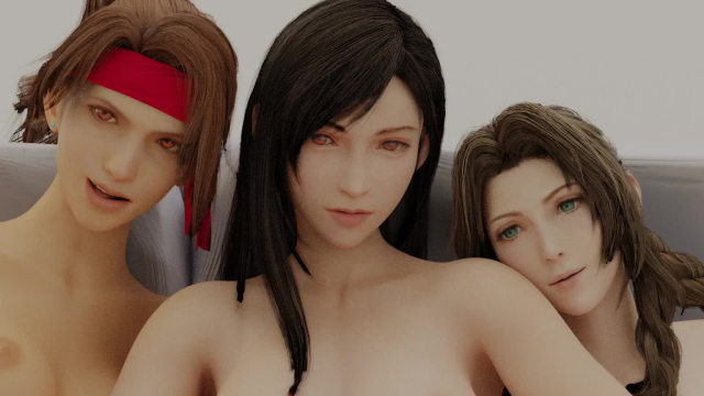 aerith gainsborough,jessie rasberry,tifa lockhart