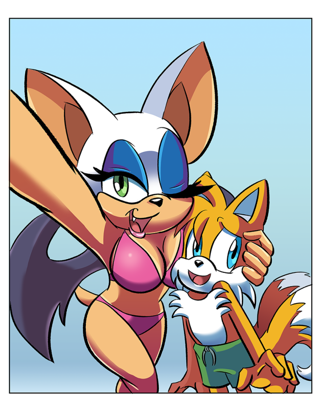 rouge the bat,tails