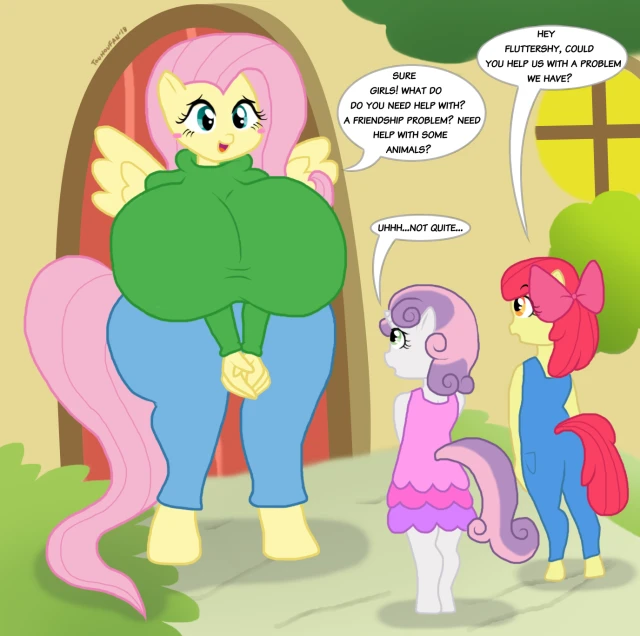 apple bloom (mlp),fluttershy (mlp),sweetie belle (mlp)
