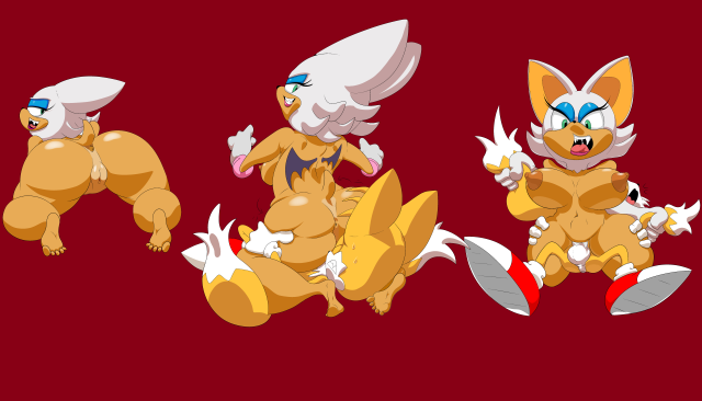 rouge the bat,tails