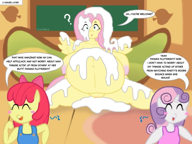 apple bloom (mlp),fluttershy (mlp),sweetie belle (mlp)
