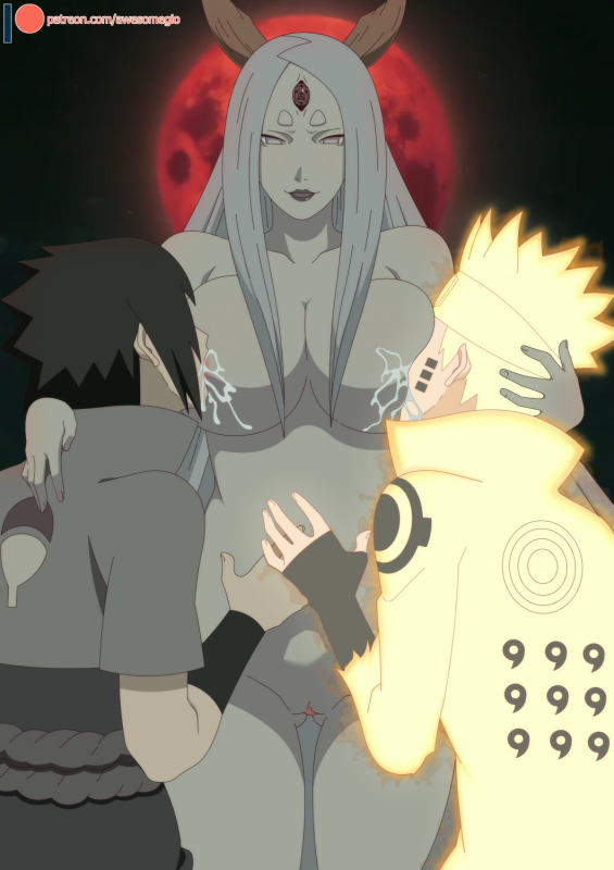 otsutsuki kaguya,sasuke uchiha,uzumaki naruto