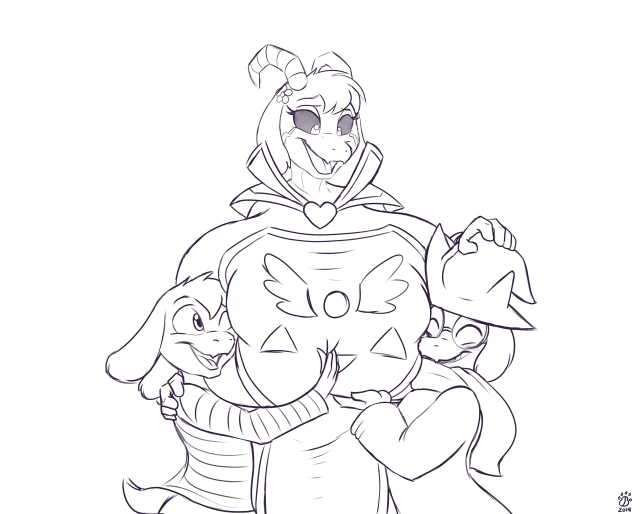 asriel dreemurr,asriel dreemurr (god form),ralsei