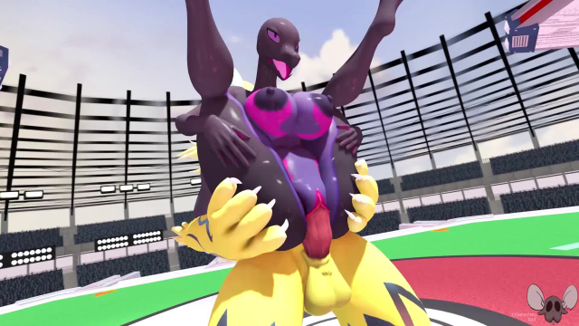 female salazzle,salazzle,zeraora