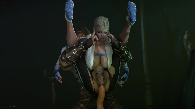 cassie cage,scorpion (mortal kombat)