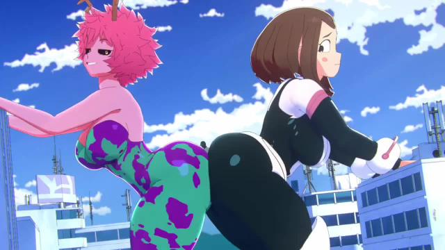 mina ashido,ochako uraraka