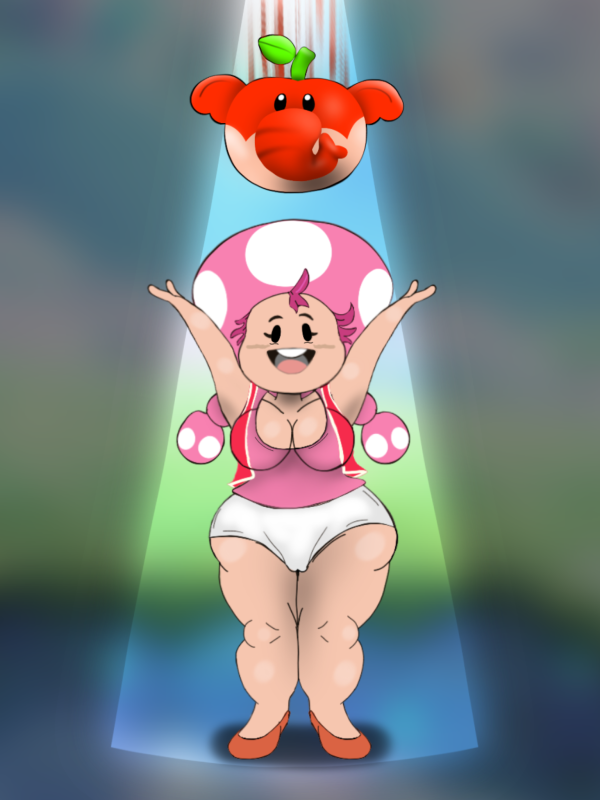 elephant toadette,toadette,toadette (purple yoshi draws)