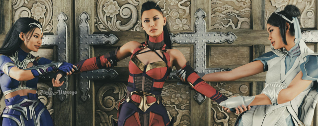 kitana,mileena,titan kitana