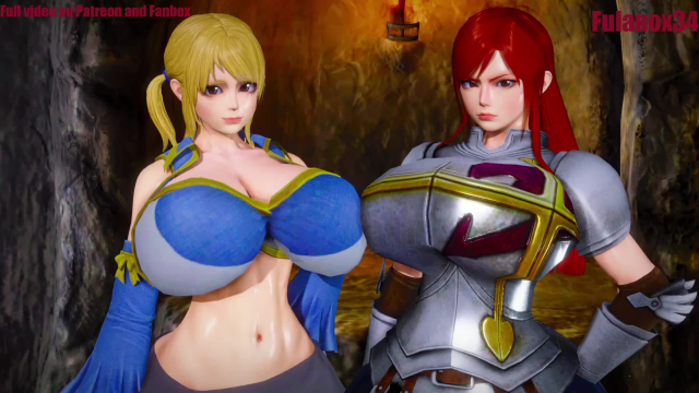 erza scarlet,lucy heartfilia,original character,original characters