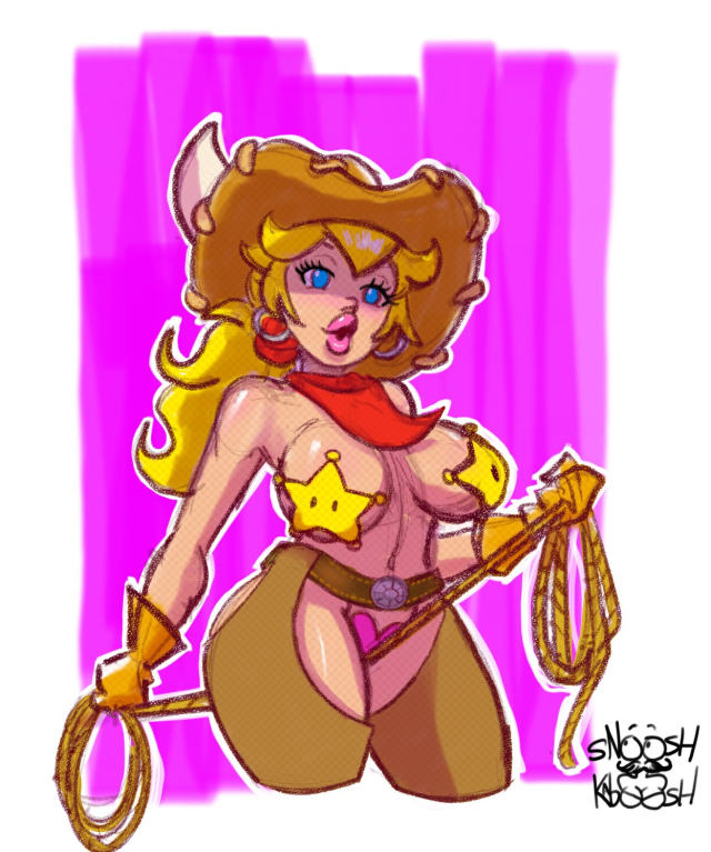 cowgirl peach,princess peach