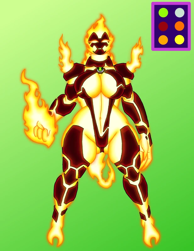 brenda 10000,brenda tennyson,heatblast,pyronite