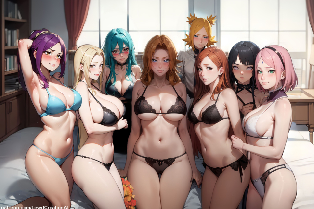 hyuuga hinata,inoue orihime,matsumoto rangiku,nelliel tu odelschwanck,sakura haruno,temari,tsunade