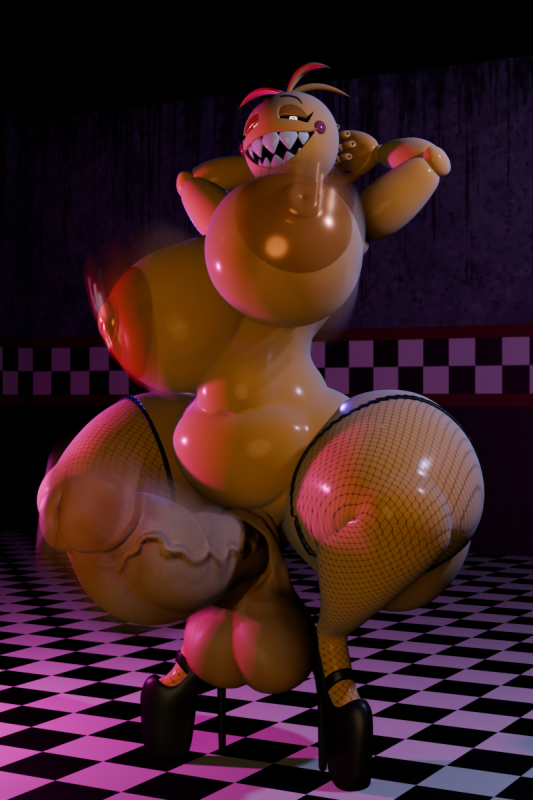 toy chica (cyanu),toy chica (fnaf)