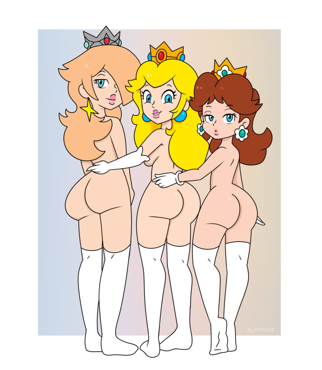 princess daisy,princess peach,princess rosalina