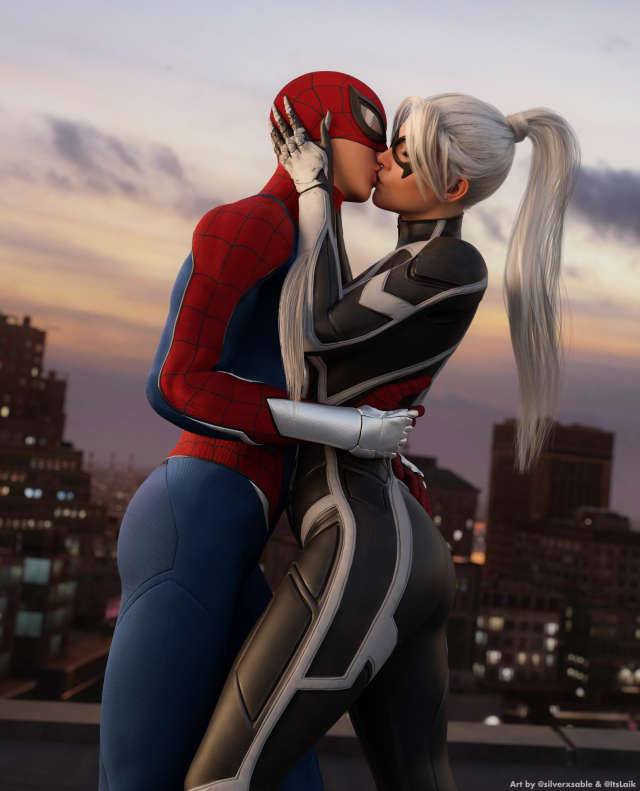 black cat (marvel),felicia hardy,peter parker,spider-man