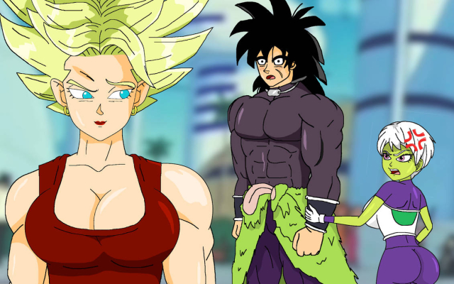 broly,broly (dragon ball super),cheelai,kale,kale (berserker)