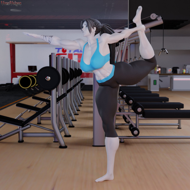 amelie lacroix,widowmaker,wii fit trainer,wii fit trainer (cosplay),wii fit trainer (female)