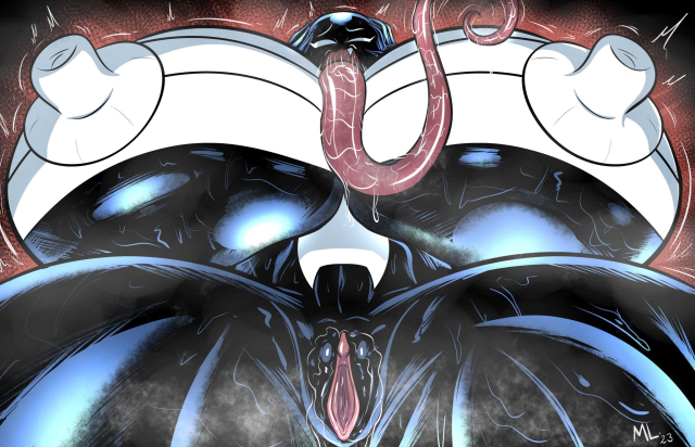 she-venom,she-venom (ameizing lewds),venom,venom (marvel)