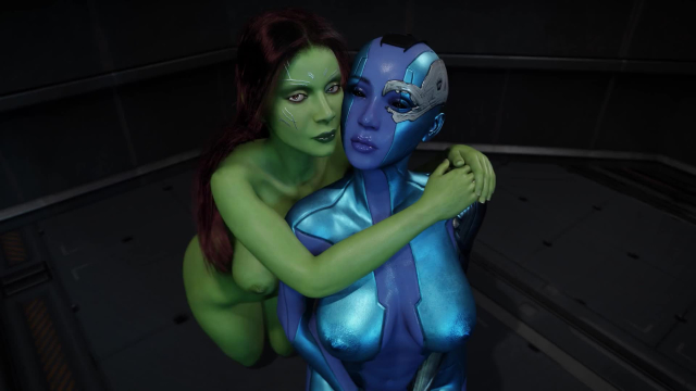 gamora,nebula (marvel)